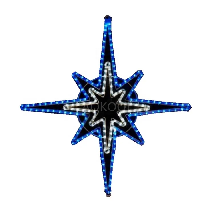 2D Outdoor hanging christmas decoration led light star