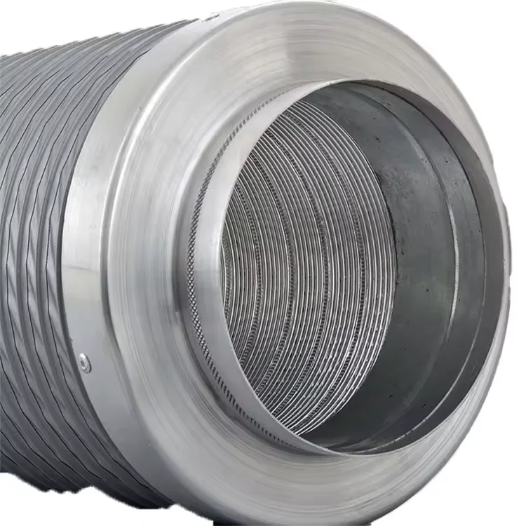 250mm Aluminum Head Silencing Pipe for HVAC Systems Chinese Design Style for Heating Hospitals Gyms Halls Schools Dining Areas