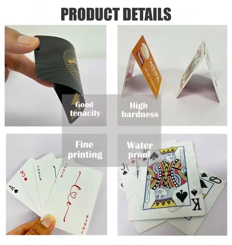 Adult Private Logo Board Games Poker Plastic Playing Cards Poker Playing Cards Printing Machine