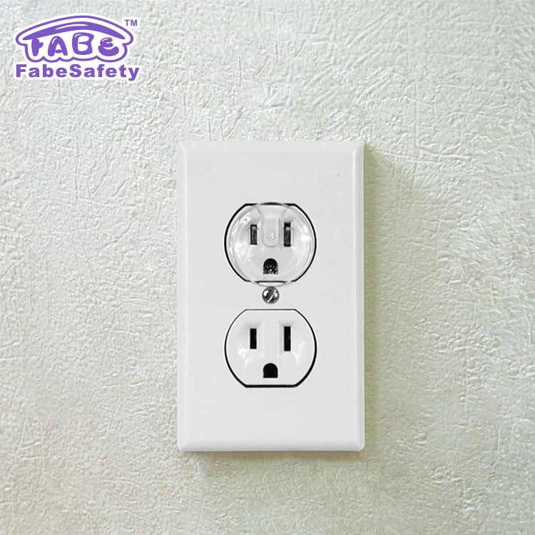 Customizable Baby Outlet Cover with Safety Features Transparent USA Standards for Socket and Key Usage