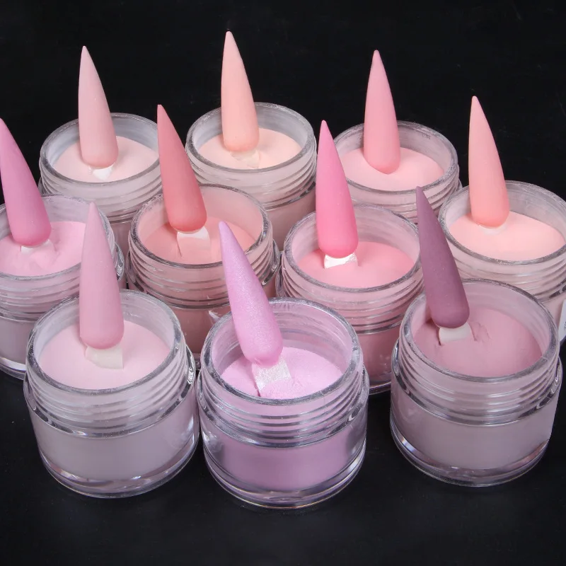 Nude Pink Cover Acrylic Powder 1oz 2oz Bag packing Nail Acrylic Powder