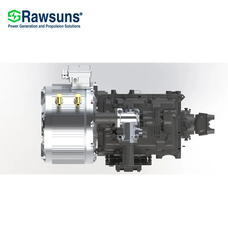 EV motor 100kw 200kw driving engine motor + reducer + inverter conversion kit for electric truck car vehicle tour bus