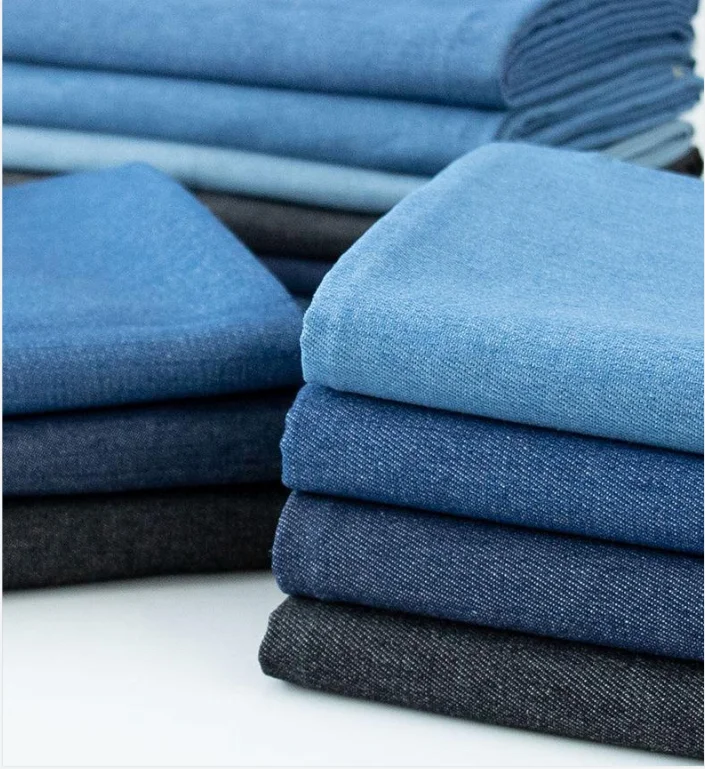 Wholesale Low Prices Woven Denim Stretch Denim for jeans indigo blue color