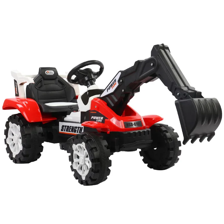 Large Electric Excavator For Children Dig Toy Cars