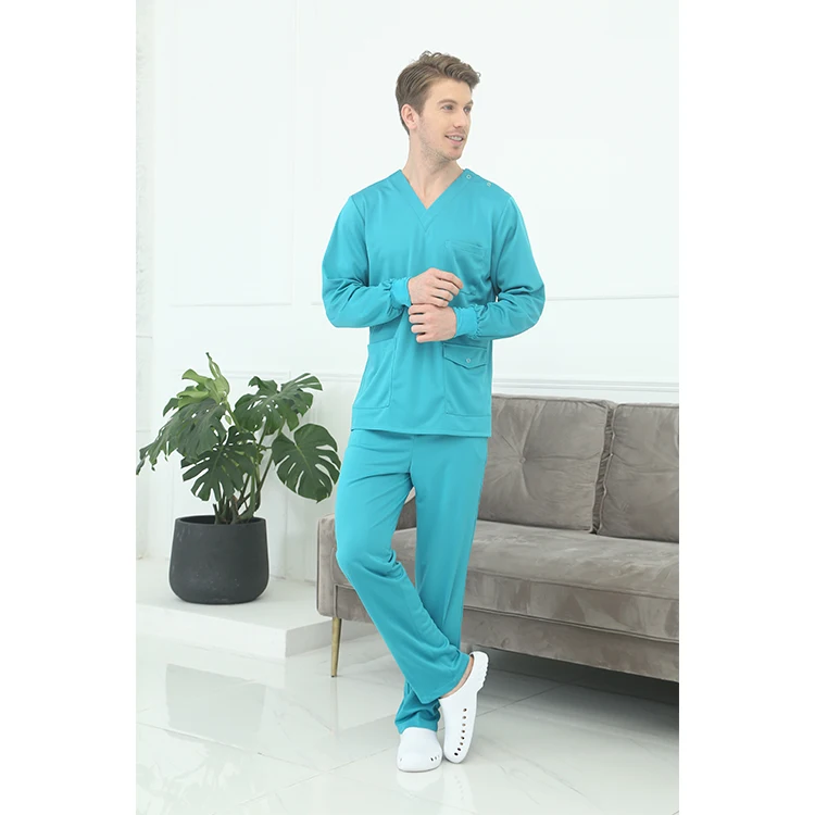 Spandex/Polyester Wholesale Custom scrubs uniforms sets medical uniform nurse scrubs with private label