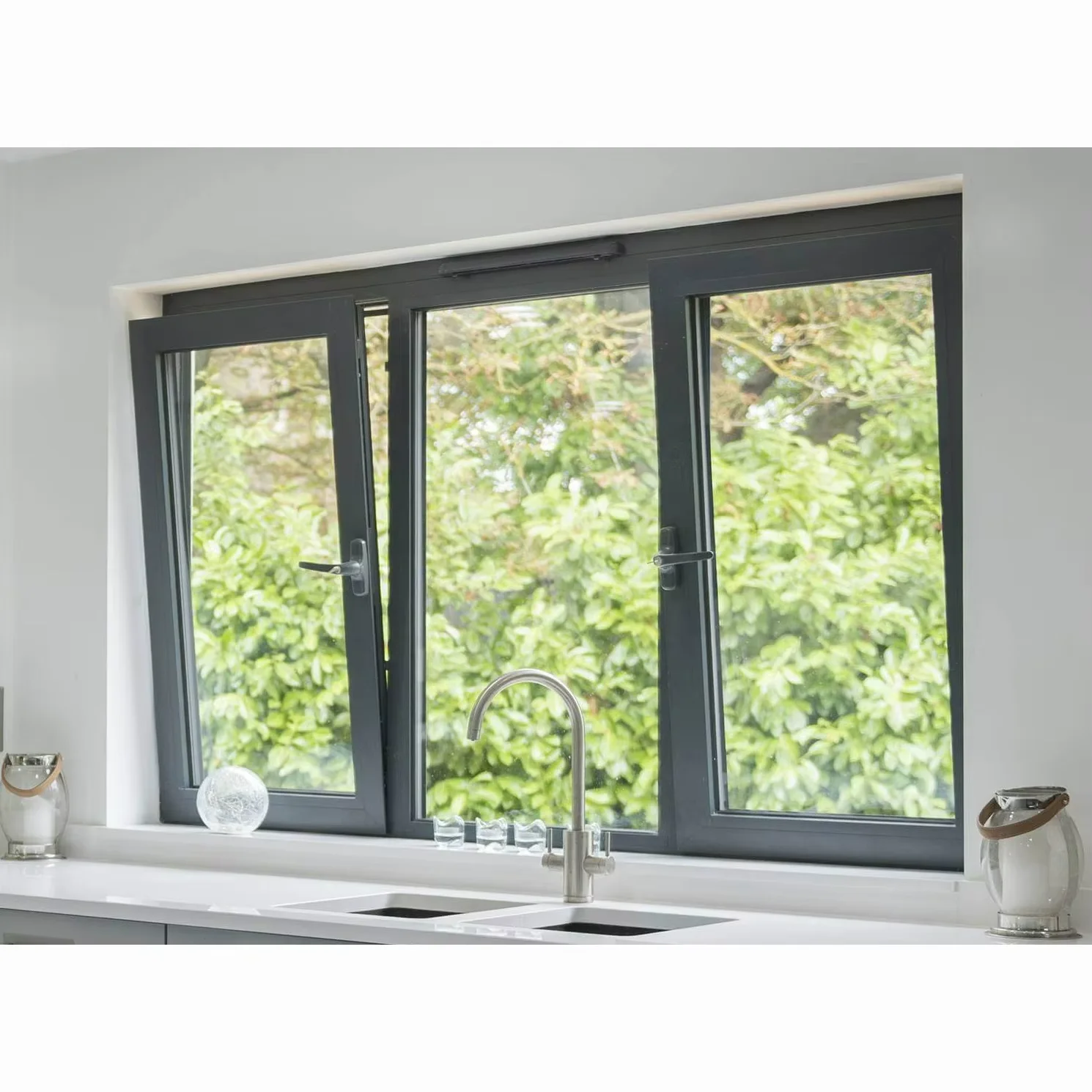 Impact windows Florida miami customized aluminum casement window manufacturers double glazing window