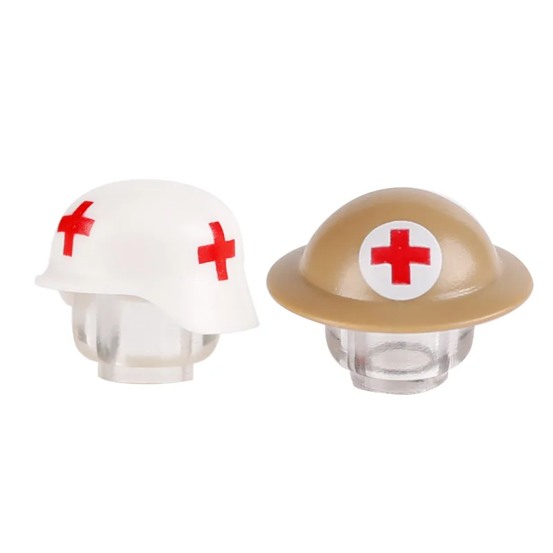 WW2 military weapon British army German soldier MKII MK35 medical helmet building block