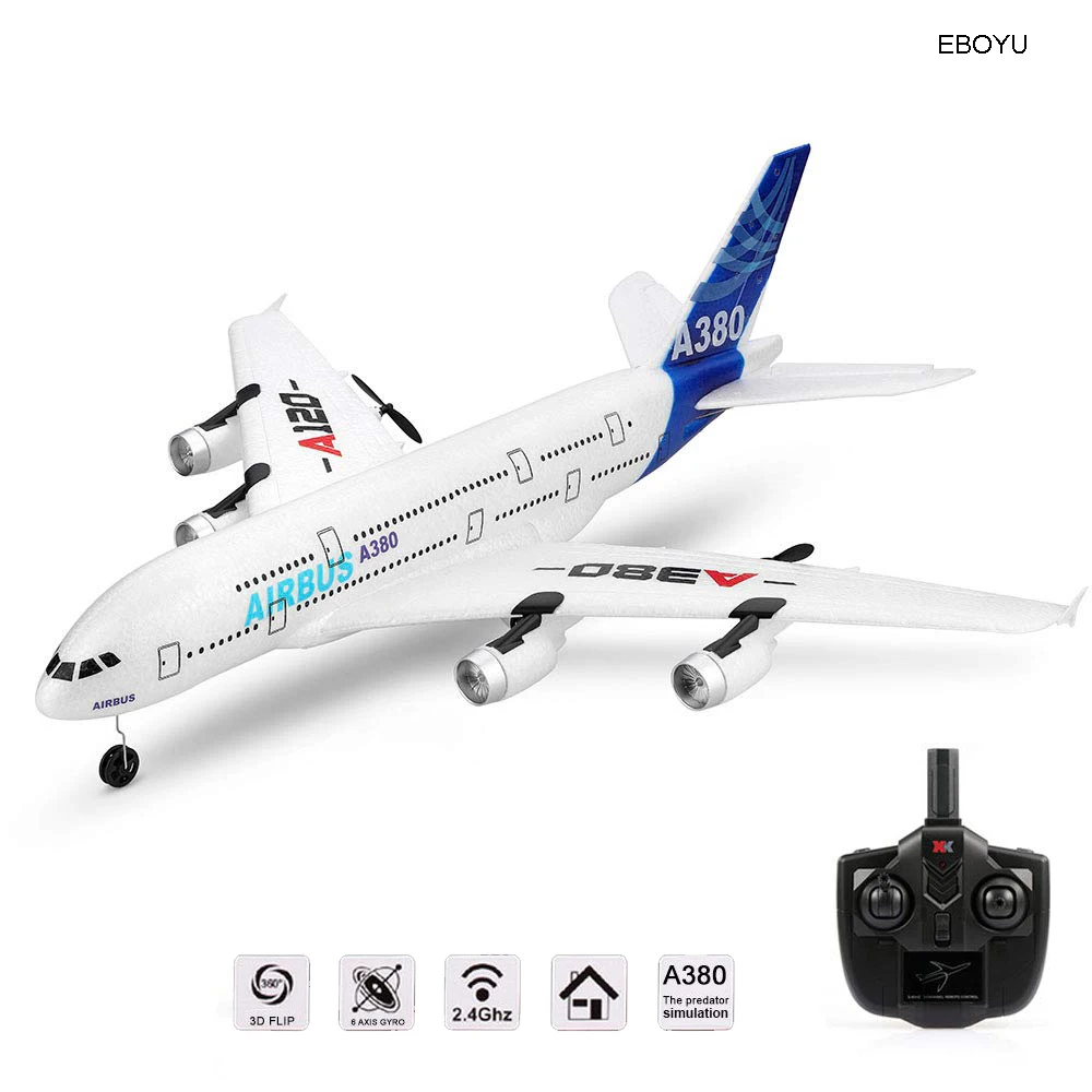 Wltoys XK A120 Airbus A380 модель с дистанционным управлением самолет 2 4 г 3CH EPP RC неподвижным крылом RTF игрушка размах крыльев