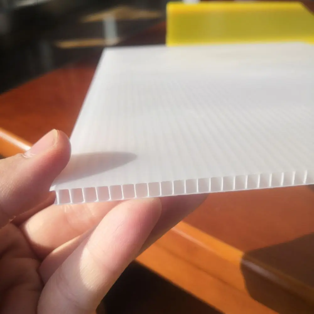 thin thickness Twin Wall PP Corrugated Coroplast board Plastic Sheet