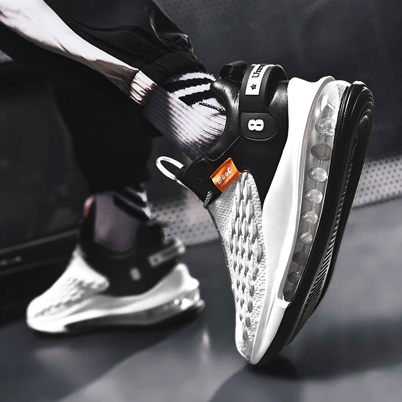 Autumn Winter Full Length Air Sole Running Work Sport Shoes For Men 1 Pair Best Qualty