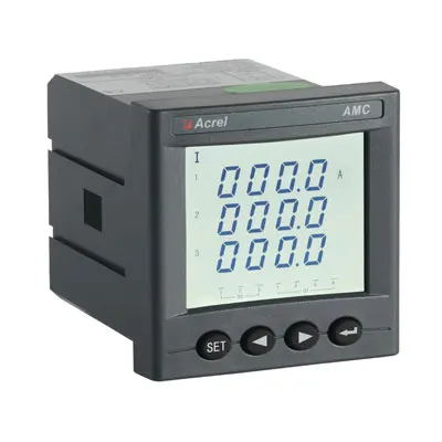 Acrel Digital 3 Phase Power Meter Panel Multifunction AC Energy Meter AMC72L E4/KC RS485 Modbus kwh meter 2DI/2DO LCD display (1600548046231)