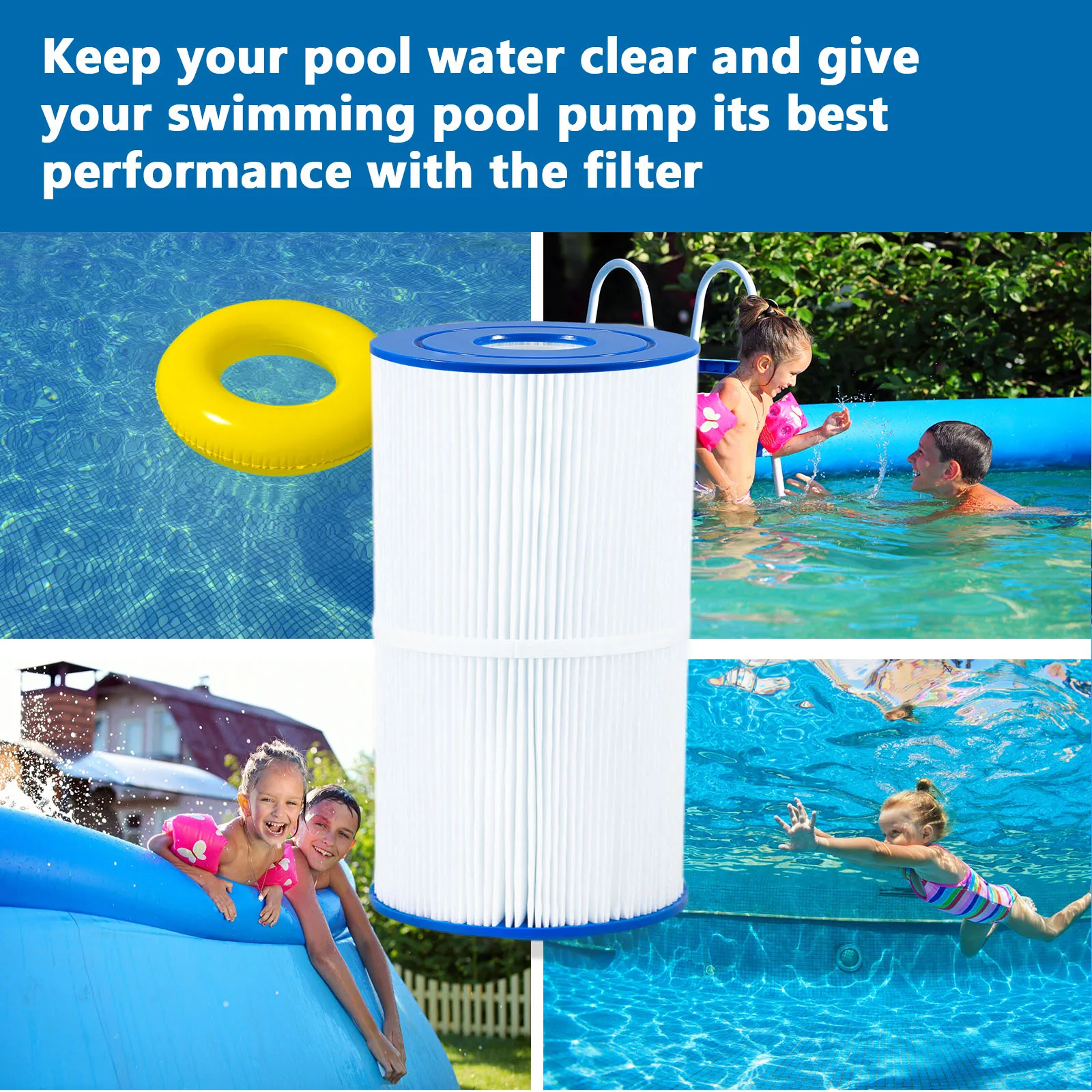 Cleaning Swimming or Spa Pool Pump Pool Filter Cartridge for spa pool use