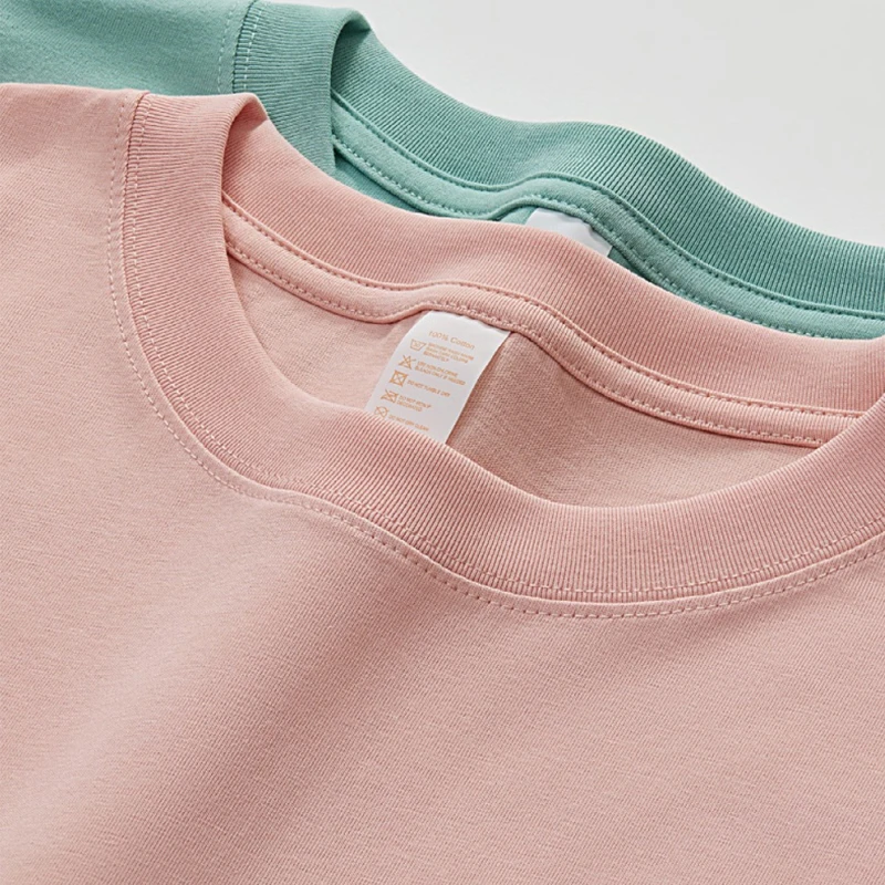 Solid Color Summer Polo Shirts Men Women Custom Short Sleeved Pure Cotton T-Shirt High Quality Silk Screen Printing Washed Neck