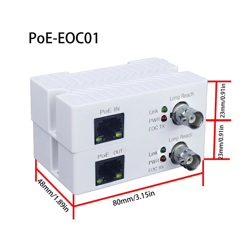 Медиаконвертер EOC Master Ethernet Over Coax 3000ft IP-удлинитель аксессуары для