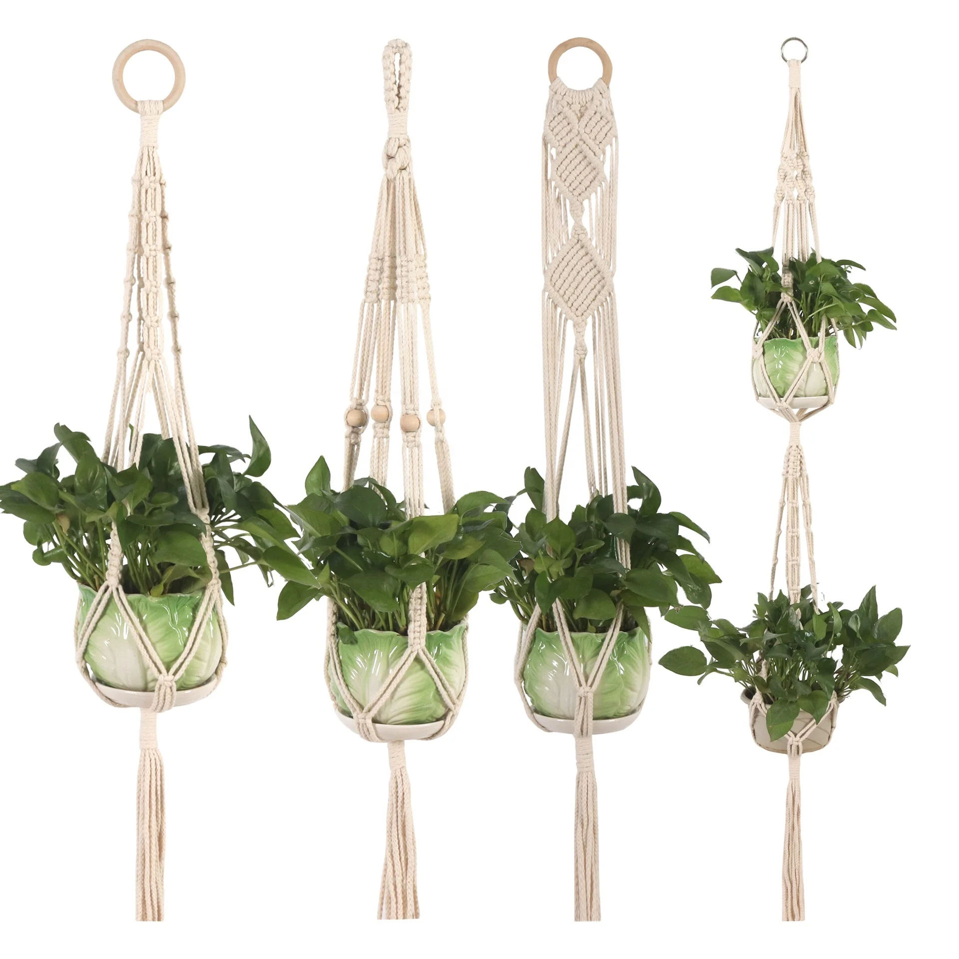 
New Decorative Preparation Hanging Basket Tapestry Nordic Home Wall Decoration Bohemian Woven Tassel Hanging 
