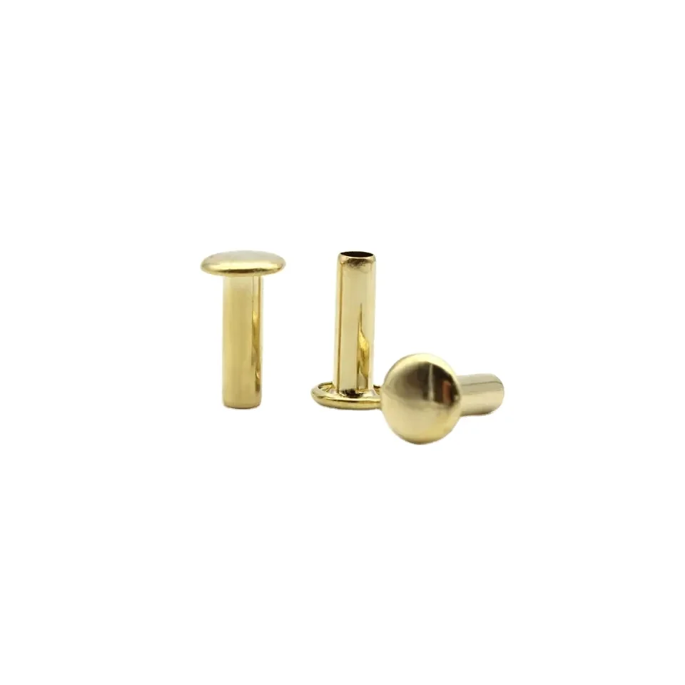 Manufacturer Direct Sale Brass Copper Flat Head Metric Tubular Hollow Rivet