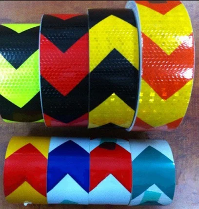 FREE SAMPLE Reflective Arrow Tape,Reflective Pvc Tape For Truck,Conpicuous Self Adhesive Reflective Vehicle Sticker