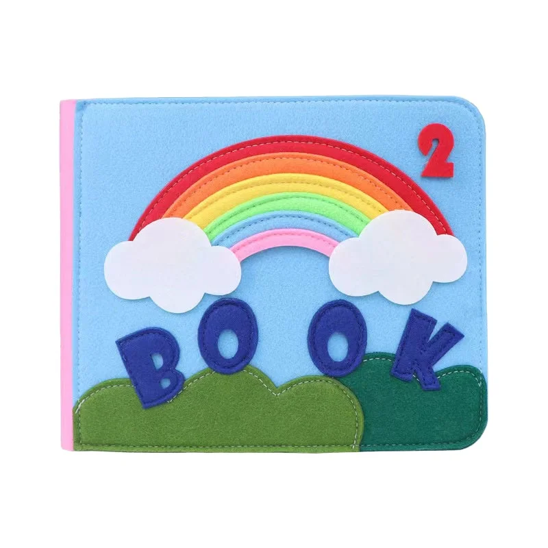 Factory custom baby felt book 3d activity book quiet cloth book