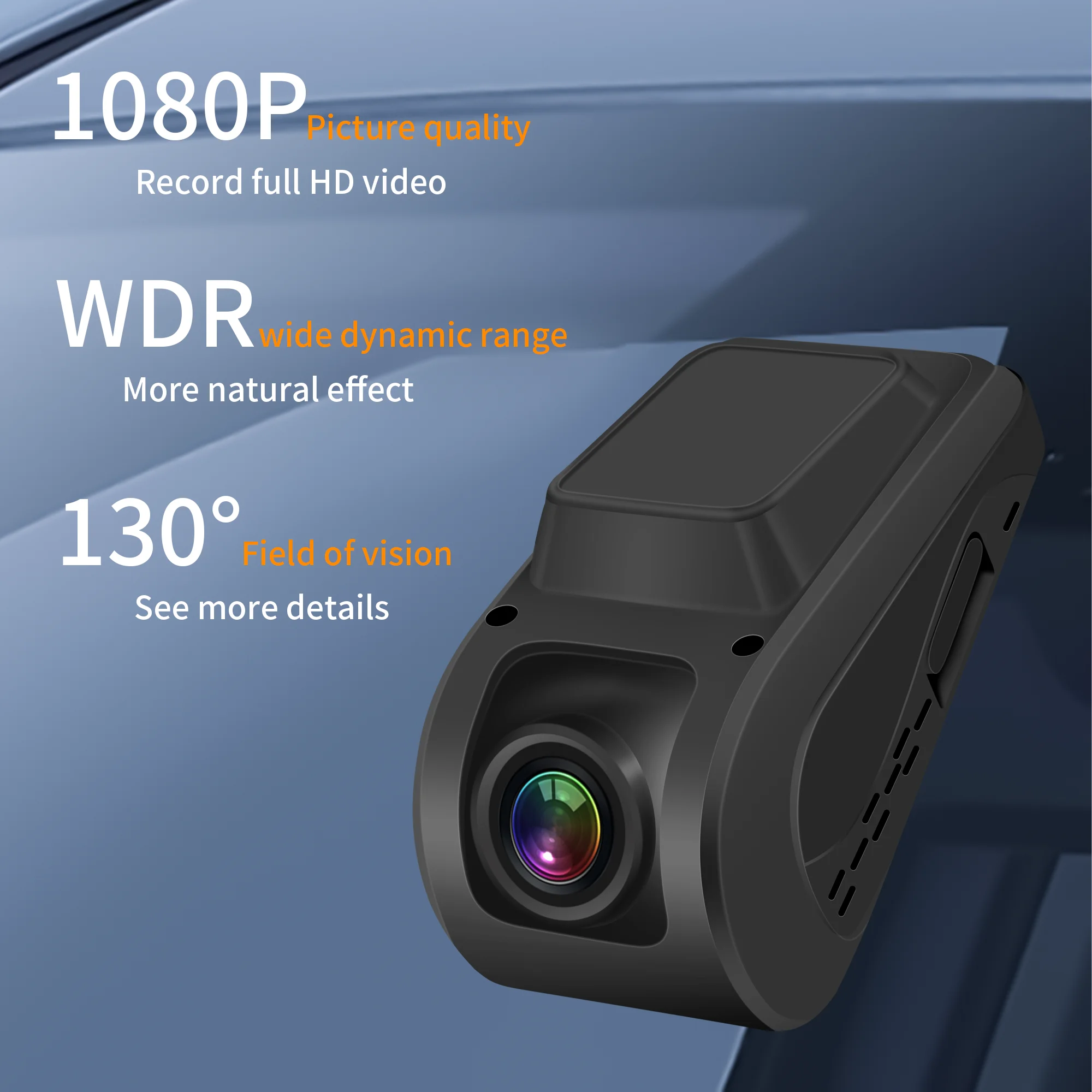 AutoSight Front and Rear Car Camera 1080P With APP Parking Monitor Dash Cam Mirror Car Black Box Dual Len Auto Video Recorder