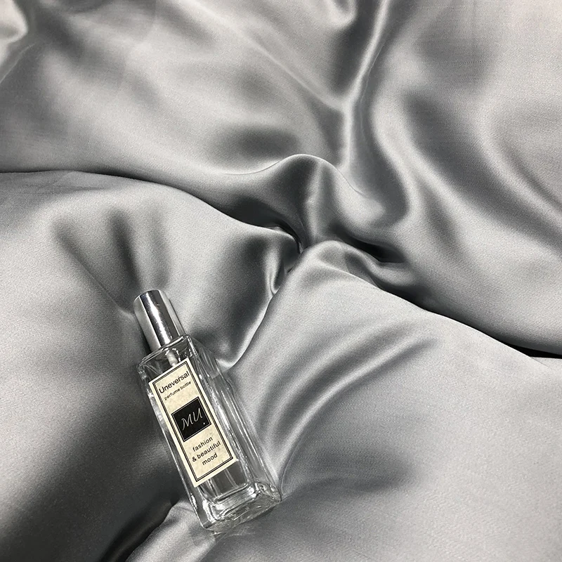 Wholesale light Grey solid plain color 60s lyocell fiber bed linen fabric