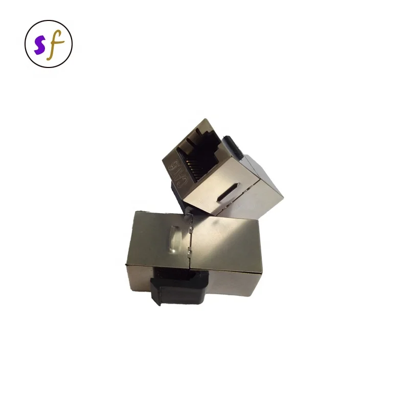 RJ45 FTP Cat6 экранированный Keystone Jack встроенный соединитель Ethernet LAN Сетевой кабель удлинитель