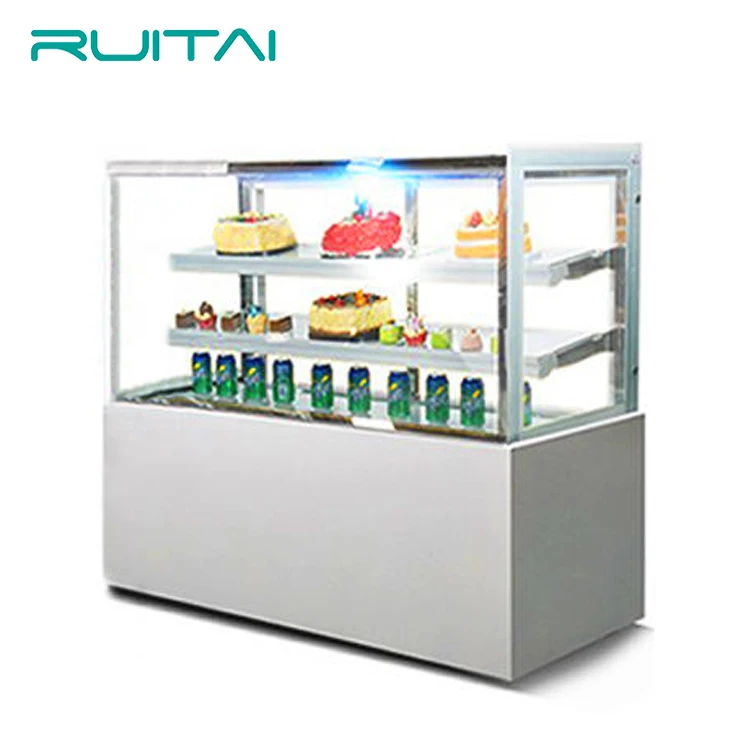 Ruitai Table Top Cake Display Cabinet Bread Showcase Hotel Cake Showcase Aircooled Commercial Countertop Cake Cabinet