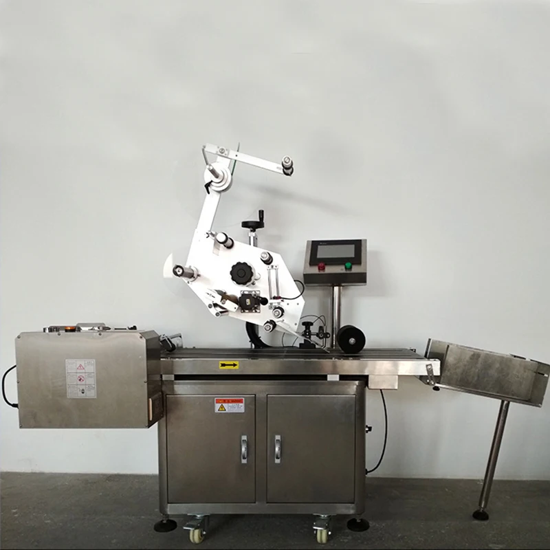 DOVOLL Horizontal Automatic sticker labeling machine maquina para sticker juice bottle label applicator