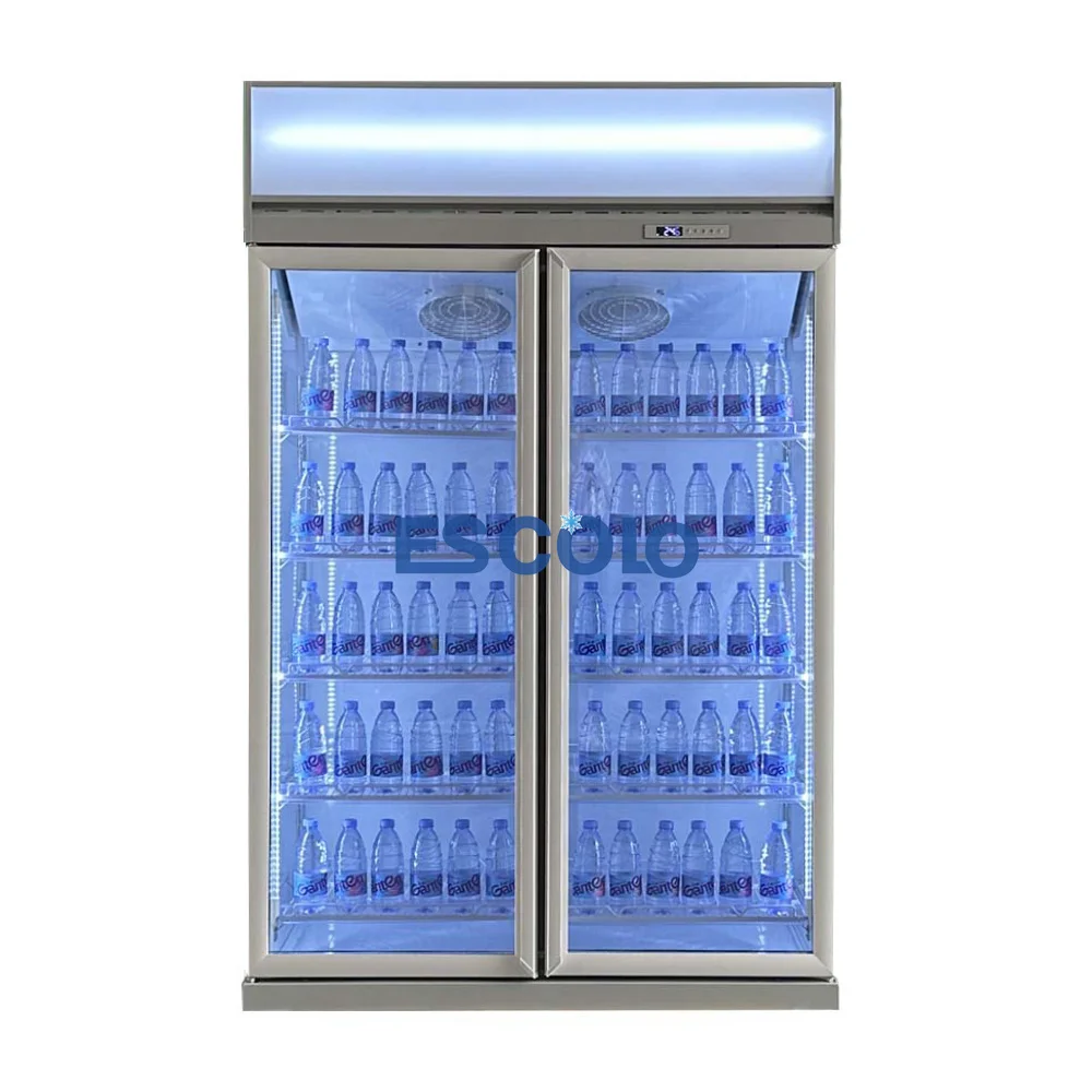 High Quality Convenience Store Refrigeration Equipment Glass Door Display Refrigerator Showcase Cold Drinks Cooler