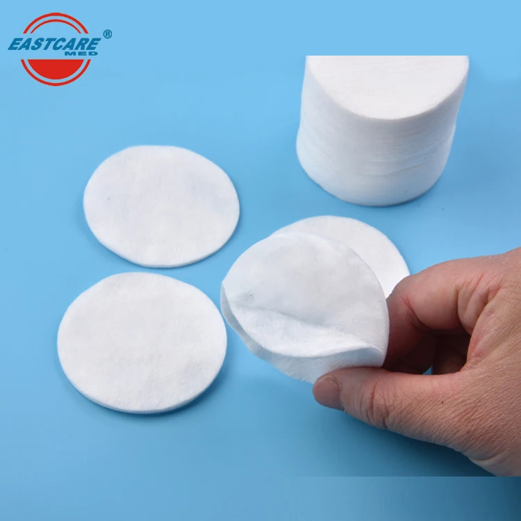 Makeup remover cotton tissue pads for cosmetic spunlace cotton pads