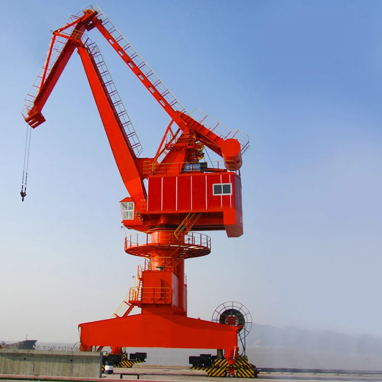 Hot standard marine 45 ton luffing boom portal cranes harbour crane
