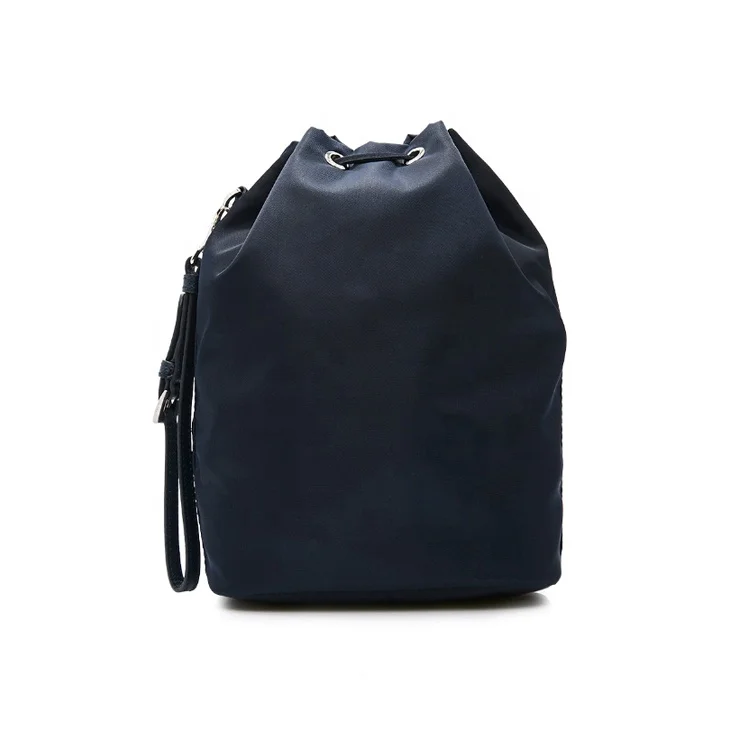 Экологически чистая женская сумка-мешок на шнурке, устойчивые переработанные Нейлоновые женские ручные сумки