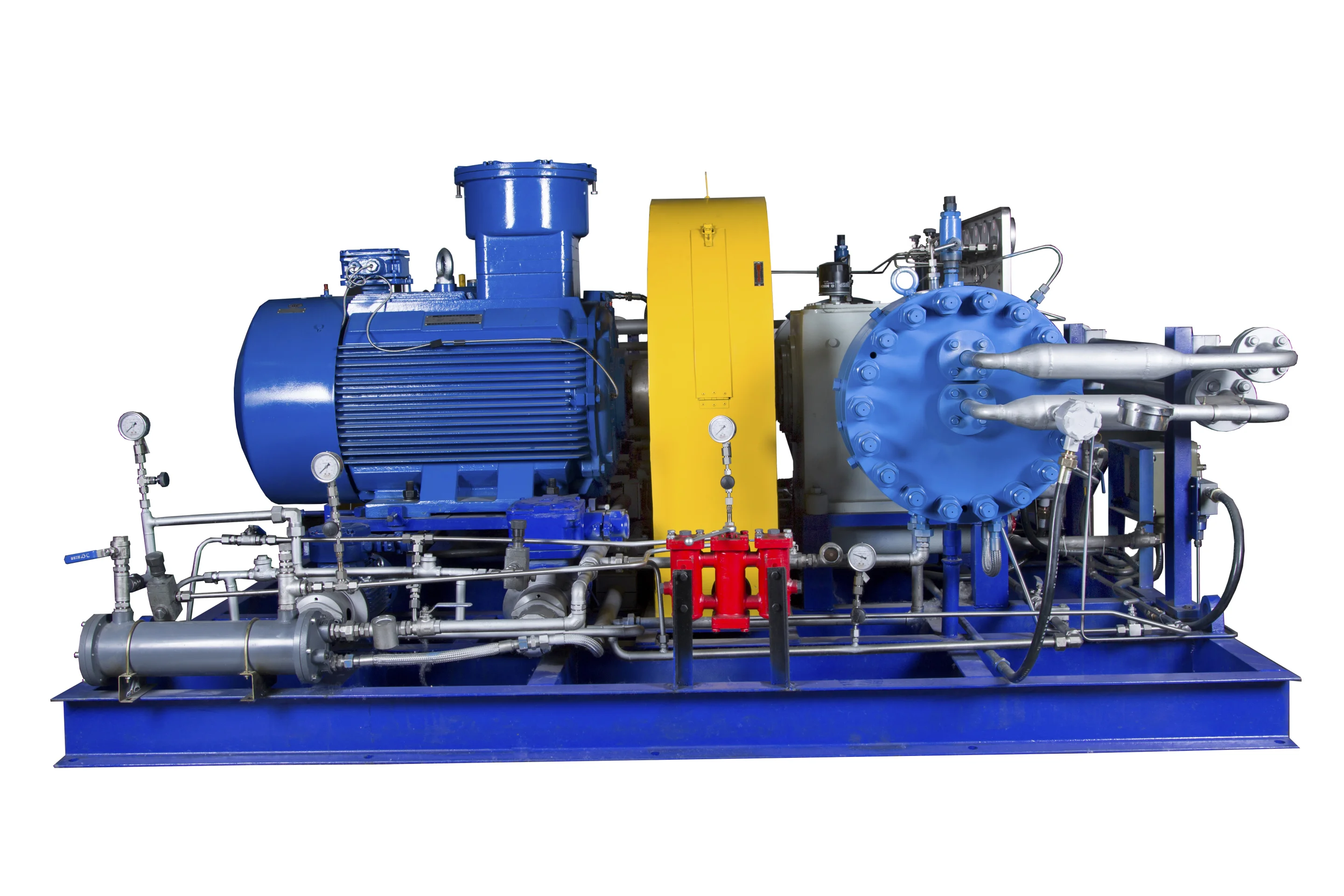 High Pressure Argon  Chlorine Hydrogen Gas Diaphragm Compressor for Cylinder Filling Plant