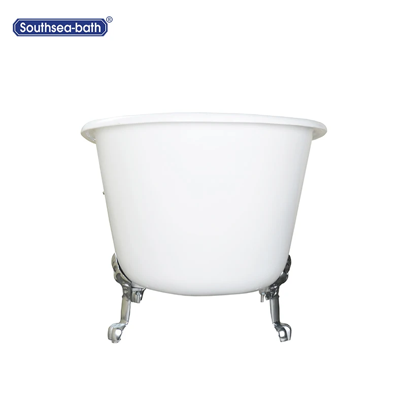 1.5 M High Capacity Hot Size Two Person Second Hand Cast Iron Bath Tub Freestanding White With Legs With Australian Standard