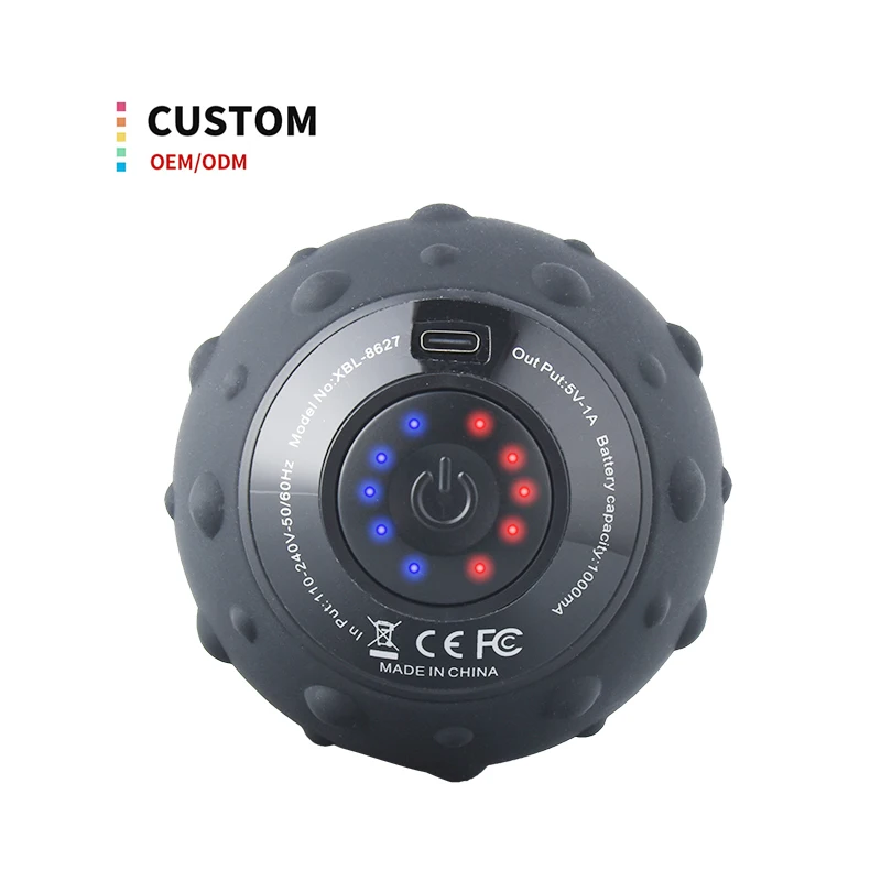 OEM Factory Outlet Electric Portable Small Yoga Accessories Massage Roller EVA Foam Vibrating Massage Ball For Body