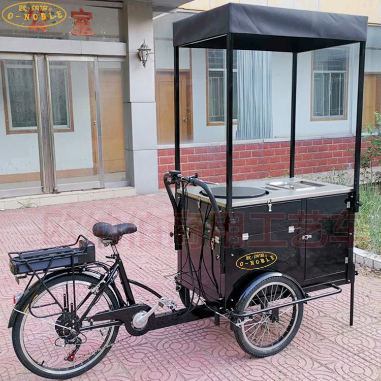 Mobile food bike/pancake tricycle sale  barbecue food bicycle