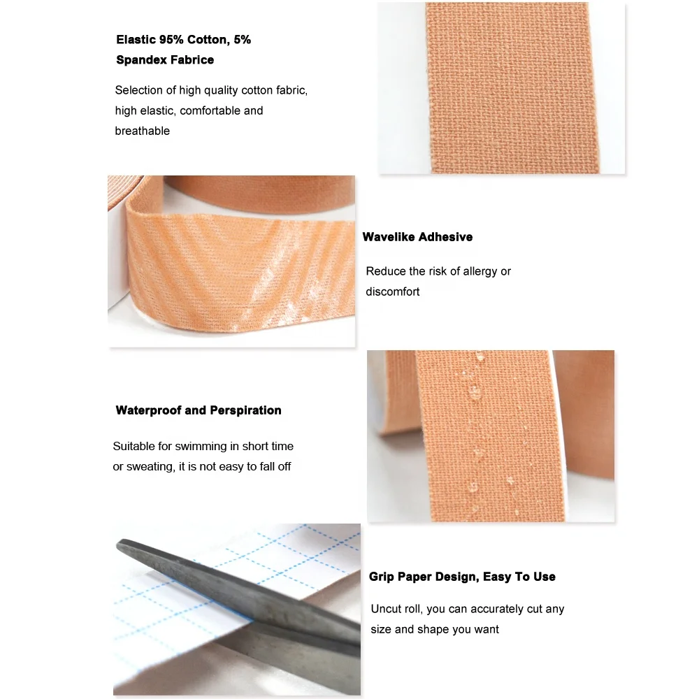 Custom 5cm 7.5cm 10cm 20cm Roll Bio Glue Large Breasts Waterproof Invisible Adhesive Bra Body Push Breast Lift Up Boob Tape