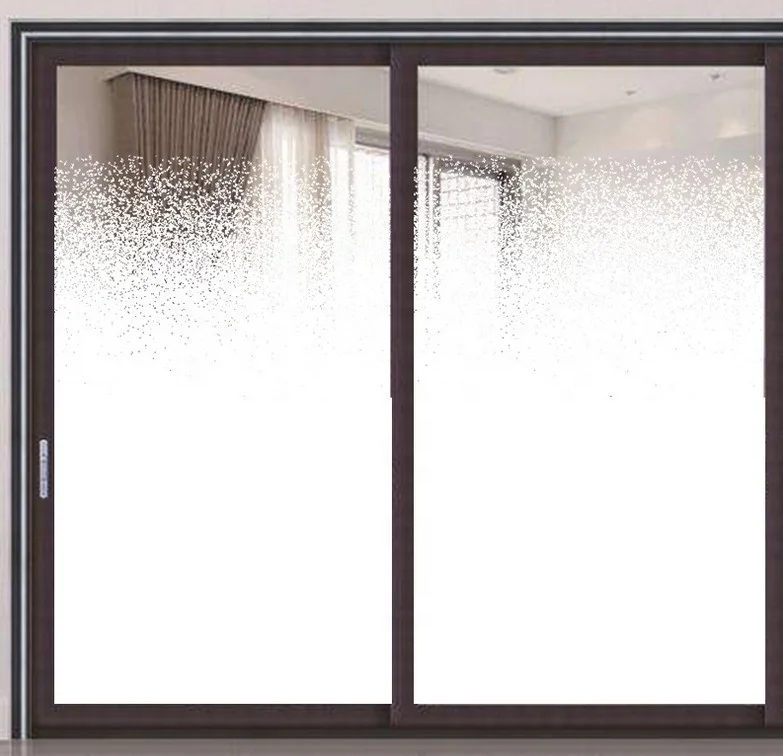 Vis Film 72in*100ft snowflake pattern gradient glass window decorative privacy film for office and home