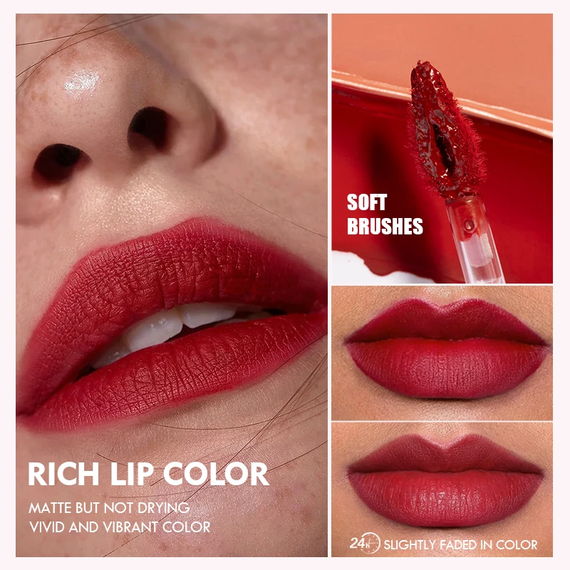 Pudaier New Design Wholesale Cosmetics Matte And Moisturizing Liquid Lipstick Waterproof Lipgloss Vegan OEM Makeup