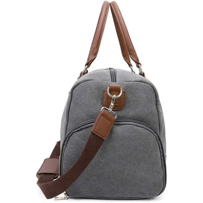 
Heavy Duty Vintage Canvas Luggage Suitcase Bag Business Travel Weekend Trolley Duffle Bag 