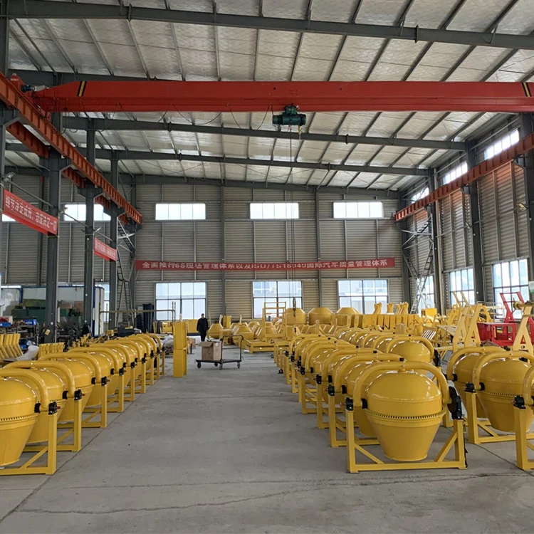 4 wheels mobile type 500L cement concrete drum mixer portable for sale