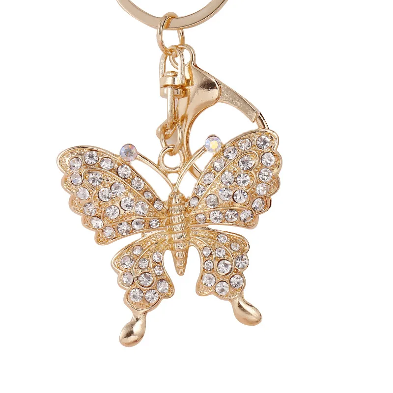 Factory main product butterfly keychain excellent quality custom cute insect keychain