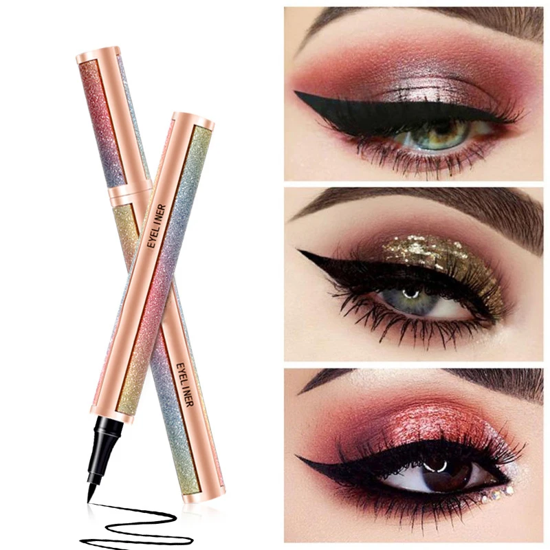 Muting Eye Liner Super Sticky Color Adhesive Eyelashes Eyeliner Glue Pen for Strip Mink Lashes