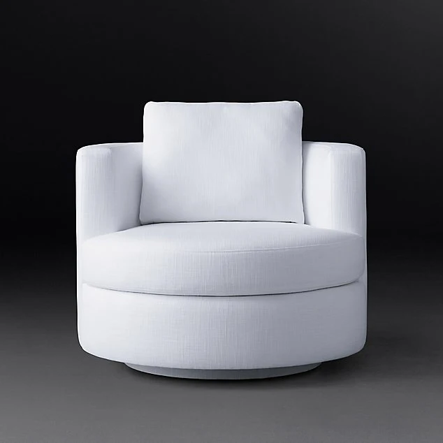 Sunwe Luxury high quality swivel chair fabric leisure living room chair single sofa modern chair