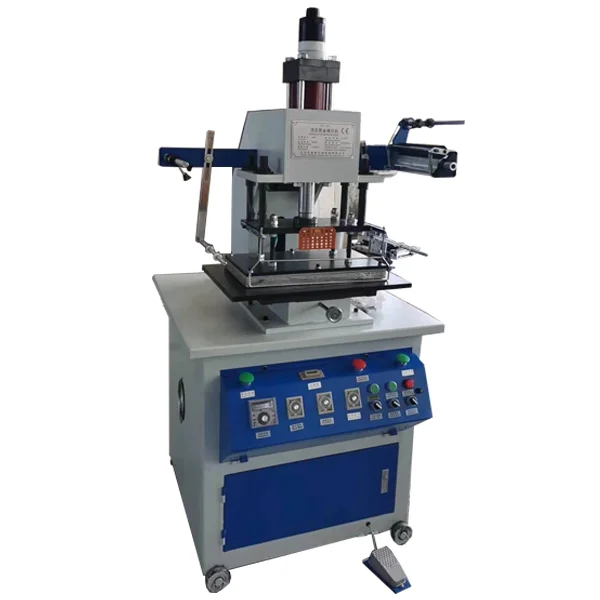 Professional Hot Pressing Machine Leather Paper Business Card Album Cover LOGO Branding Pneumatic Golden