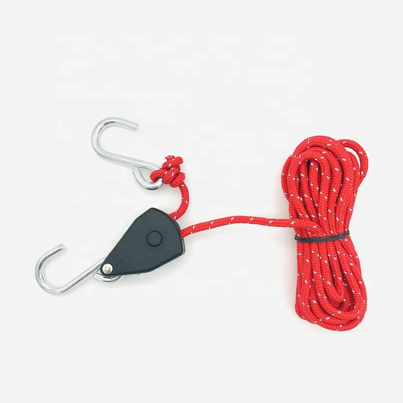 Hot Selling Hydroponics Easy Roller/Grow Yo Yo/ Light Hanger Rope Ratchet Hydroponics 1/8 Inch Rope Ratchets Rope Plant Hangers