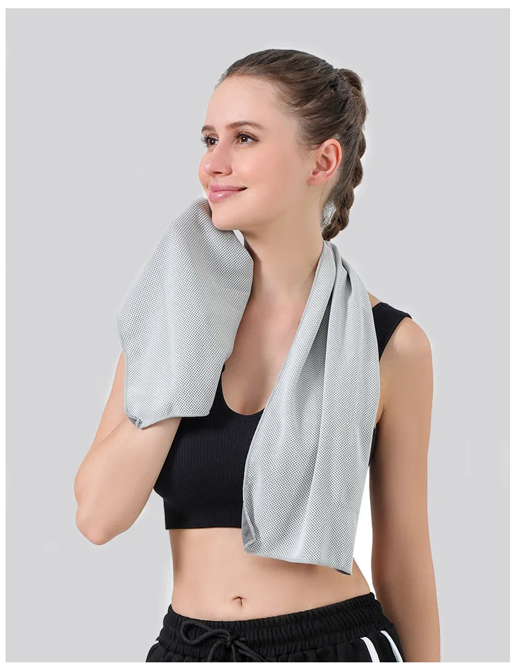 Multi-Color Microfiber Gym Neck Towel Quick Dry and Cool Long Sports Cooling Towel
