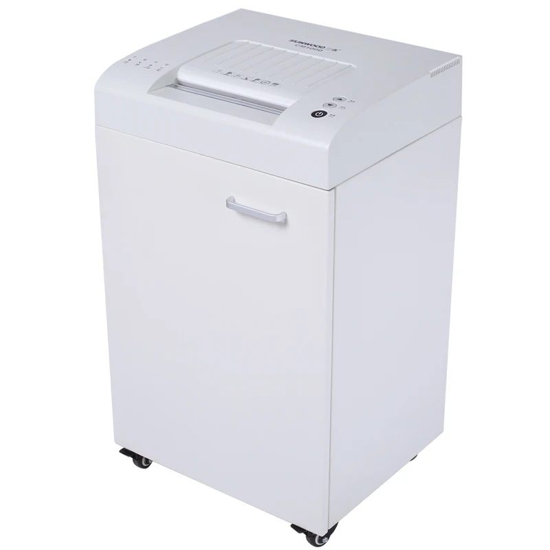 SUNWOOD Heavy  Duty Paper shredder machine 1X5 mm 8 Sheets Micro-cut Industry shredder White Paper Credit Cards