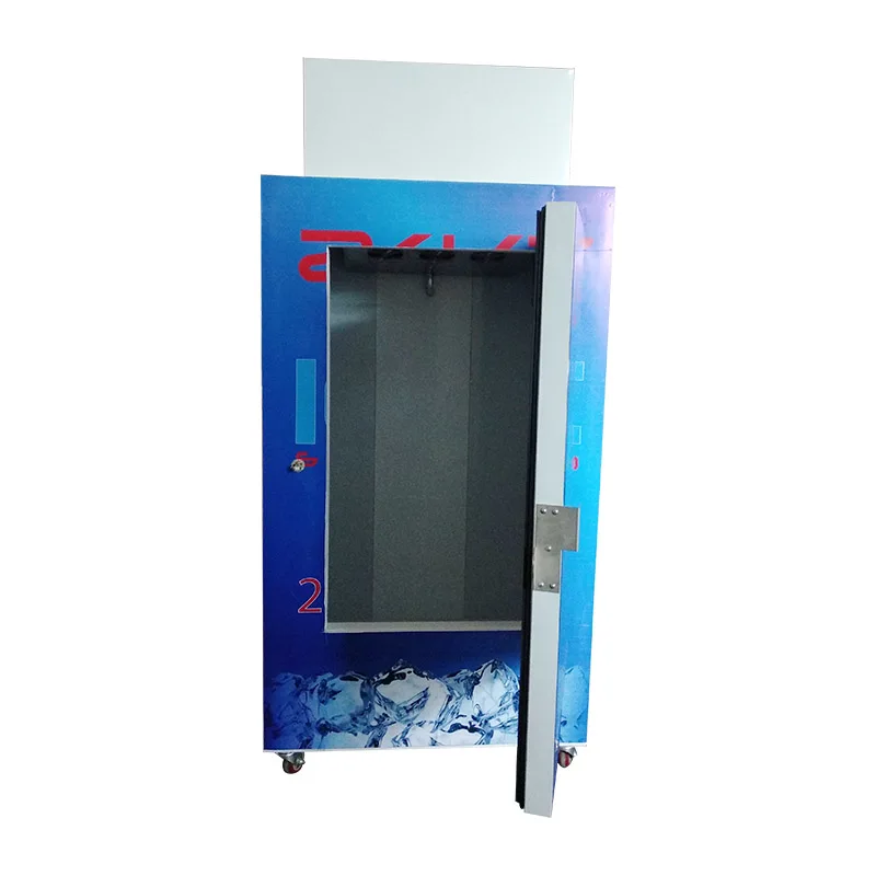 foshan factory solid door ice bagged gas station ice storage freezer