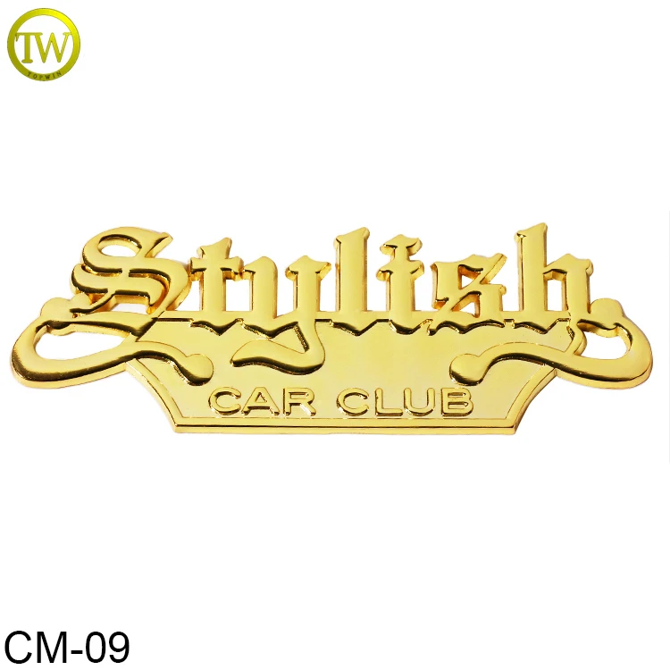 Car Emblem 3D Logo FJB Car Badge Chrome Letter Sticker Auto Car Emblem Badges