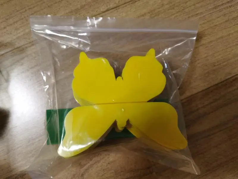 12CM  Butterfly Shape Whitefly Aphids Thrips Fungal Gnat Mosquitoes Fruit Flies Traps GN Technology